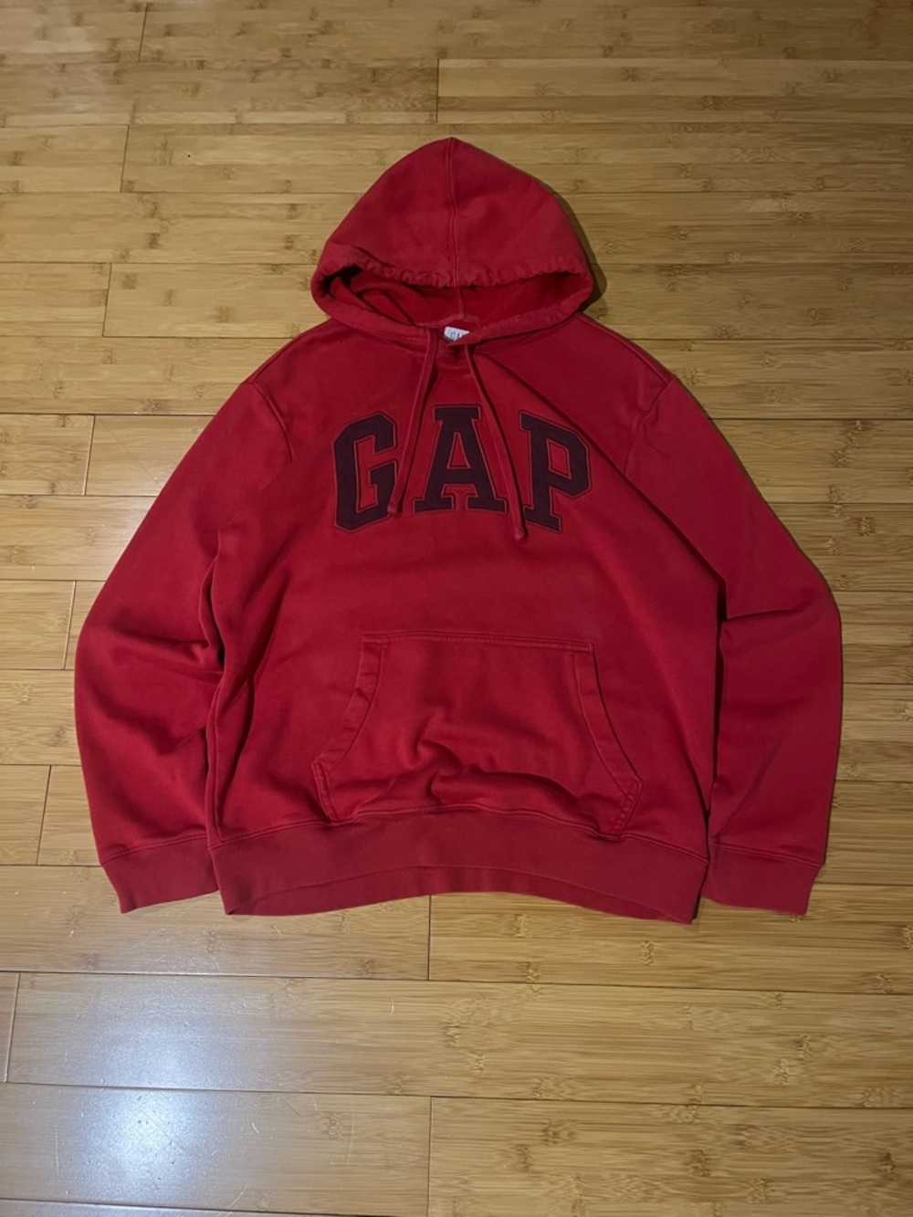 GAP Red Logo Pullover Hoodie